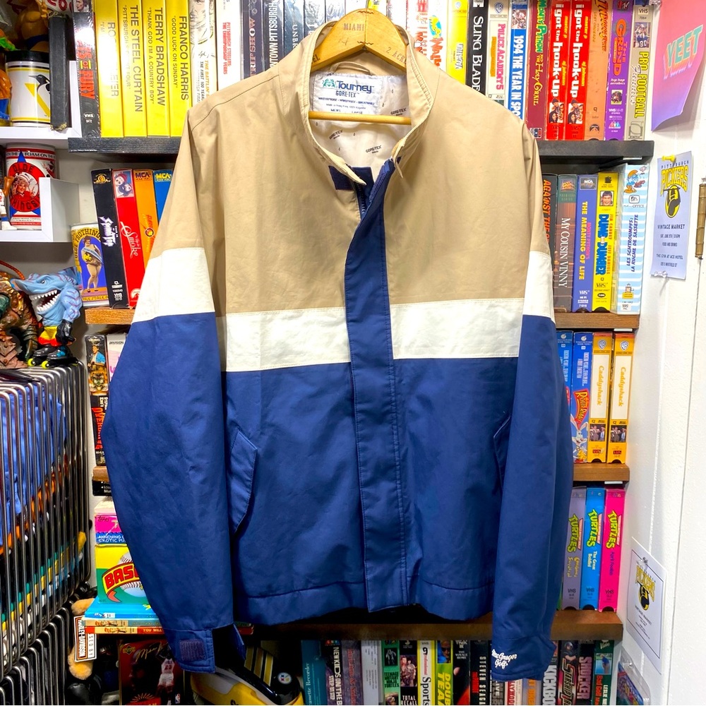 L. VINTAGE MACGREGOR TOURNEY GORE-TEX GOLF WINDBREAKER